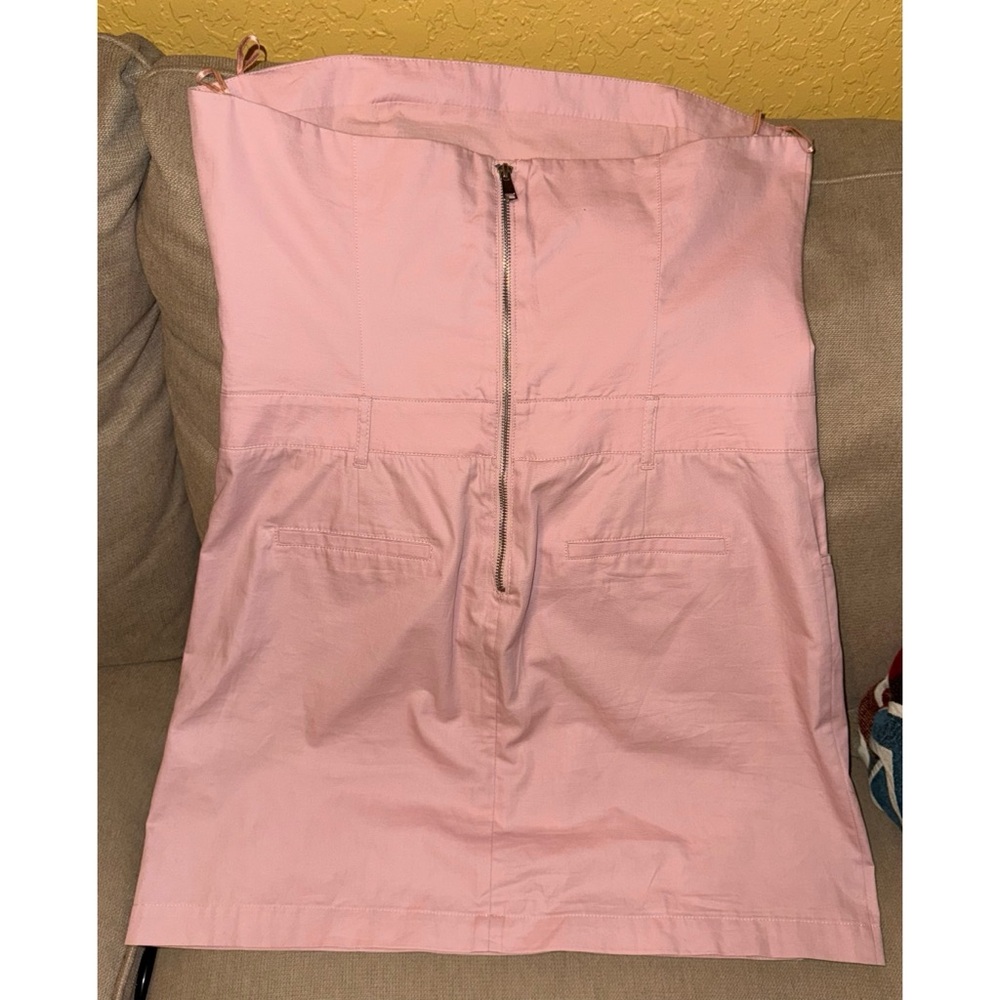 New Zara Blush Strapless Dress - Picture 4 of 9